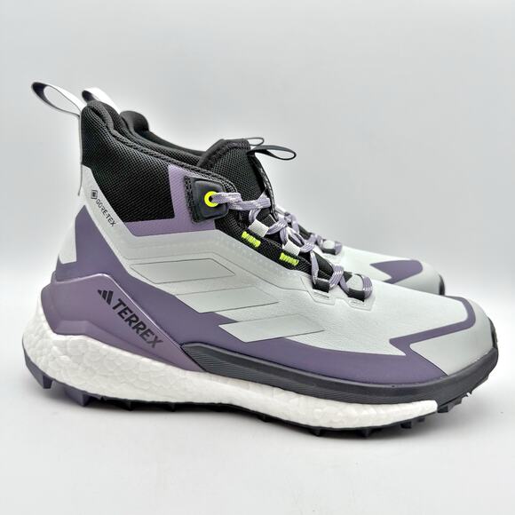 Adidas Womens Terrex Free Hiker 2 GTX Shoes US 10.5 Grey Purple Athletic WP NIB - Picture 4 of 13